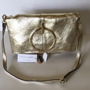 Italian Leather Crossbody Hobo Style Bag